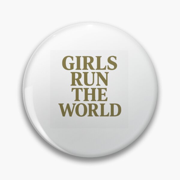 Item preview, Girls Run the World Feminist Empowerment Bold Typography Retro Quote Design designed and sold by Rockz-Fashion.
