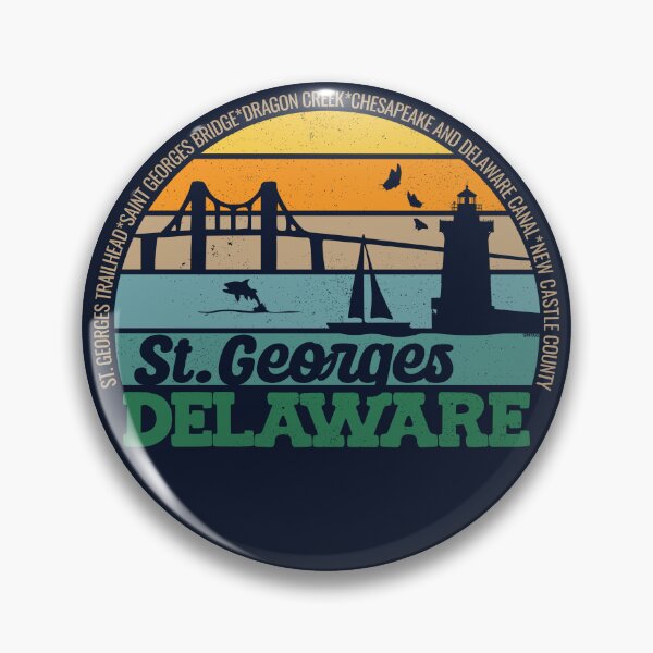 Item preview, St. Georges Delaware Retro Sunset Local Pride Logo  designed and sold by CRHPOD20.