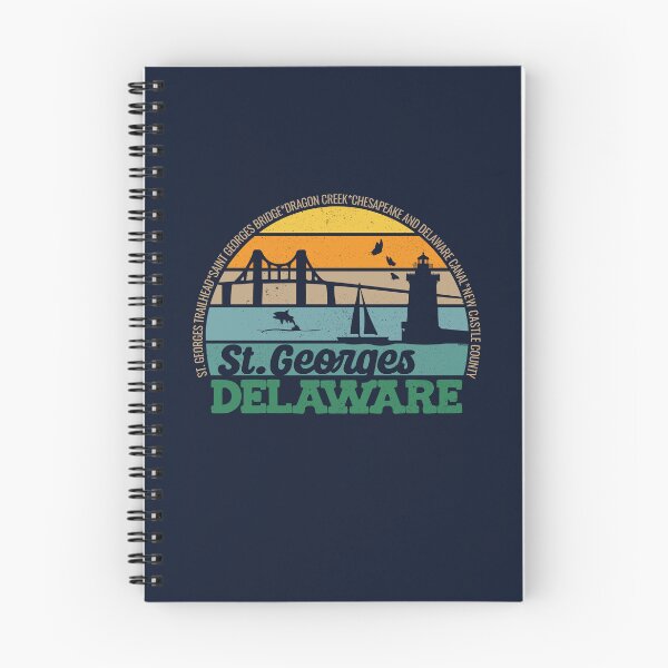 Item preview, St. Georges Delaware Retro Sunset Local Pride Logo  designed and sold by CRHPOD20.