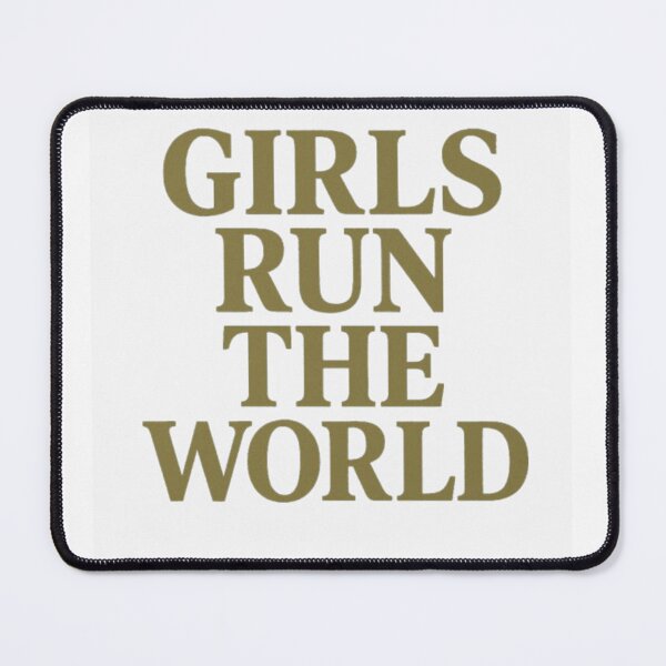 Item preview, Girls Run the World Feminist Empowerment Bold Typography Retro Quote Design designed and sold by Rockz-Fashion.