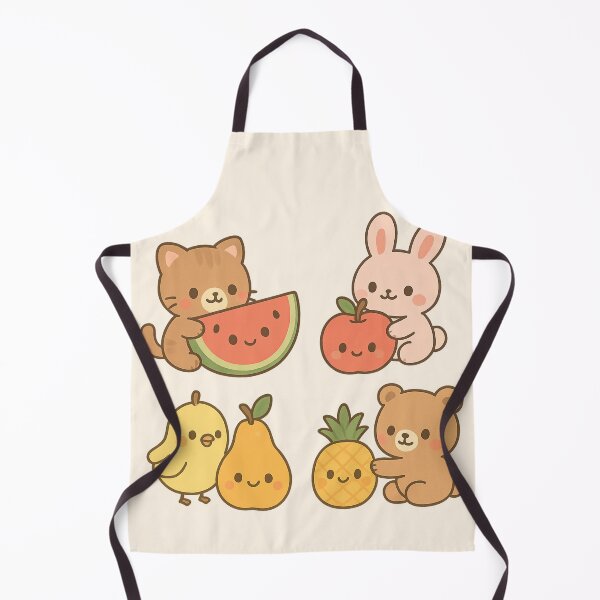Item preview, Kawaii Animals Playing with Fruits designed and sold by _Smiley_.