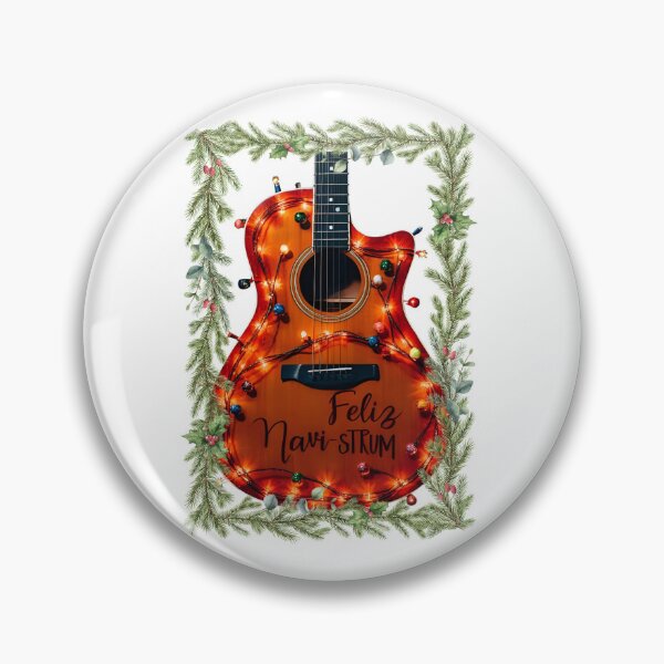 Item preview, Feliz Navi-Strum – Funny Christmas Guitar for Musicians designed and sold by Hintotees.
