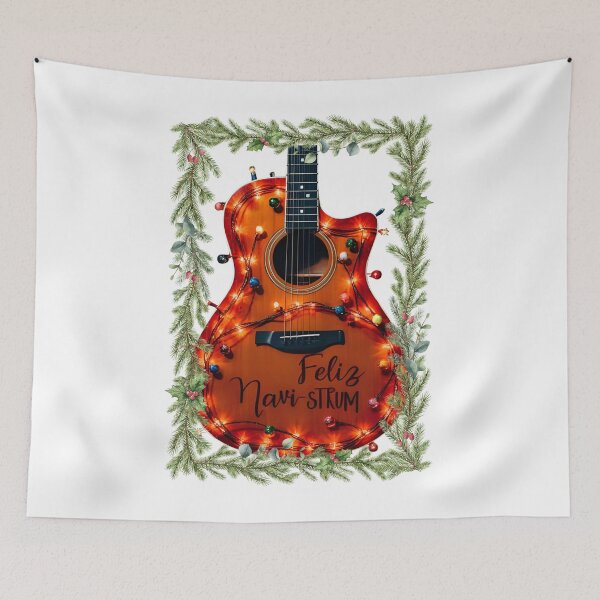 Item preview, Feliz Navi-Strum – Funny Christmas Guitar for Musicians designed and sold by Hintotees.