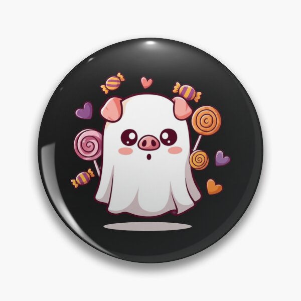 Item preview, Cute Chibi Pig Ghost – Funny Kawaii Halloween Design designed and sold by ColorSplash123.