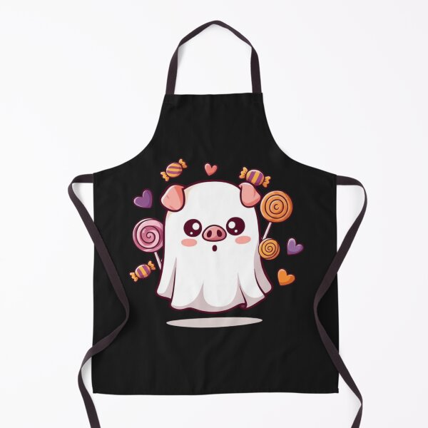 Item preview, Cute Chibi Pig Ghost – Funny Kawaii Halloween Design designed and sold by ColorSplash123.