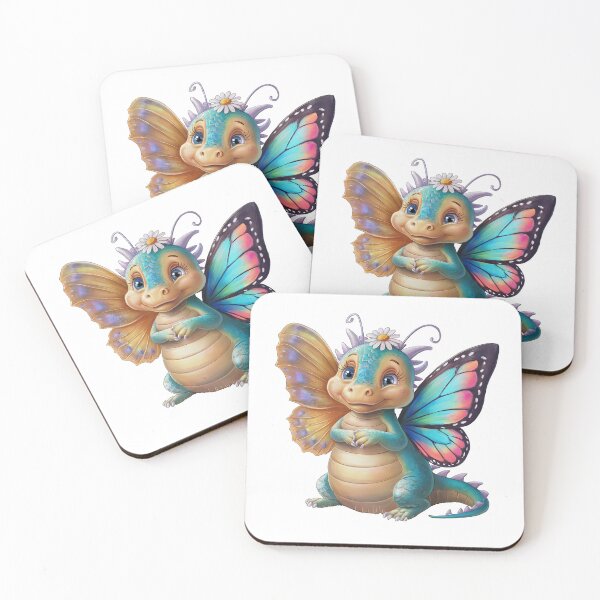 Item preview, cute dragon smiling fantasy cute dragon with butterfly wings with flowers ,Legendary Animals,dragon art,Legendary dragon designed and sold by Expressions-Sel.
