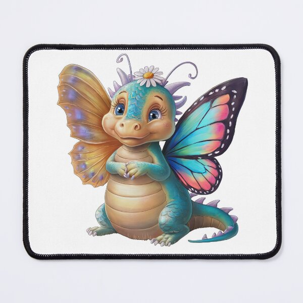 Item preview, cute dragon smiling fantasy cute dragon with butterfly wings with flowers ,Legendary Animals,dragon art,Legendary dragon designed and sold by Expressions-Sel.
