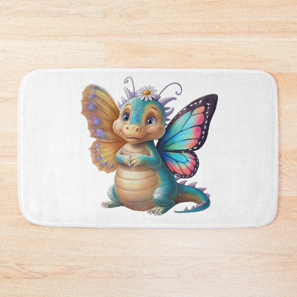 Item preview, cute dragon smiling fantasy cute dragon with butterfly wings with flowers ,Legendary Animals,dragon art,Legendary dragon designed and sold by Expressions-Sel.