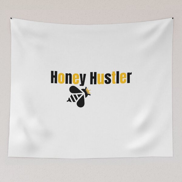 Item preview, Honey Hustler – Bee Lover Typography Design QUEEN designed and sold by luckyhue.