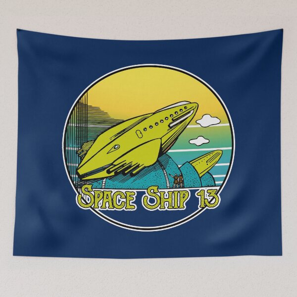 Item preview, Space Ship 13 Vintage Sci Fi Logo designed and sold by CRHPOD20.