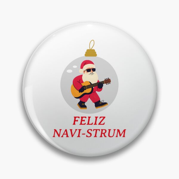 Item preview, Feliz Navi-Strum – Funny Christmas Guitar for Musicians designed and sold by Hintotees.