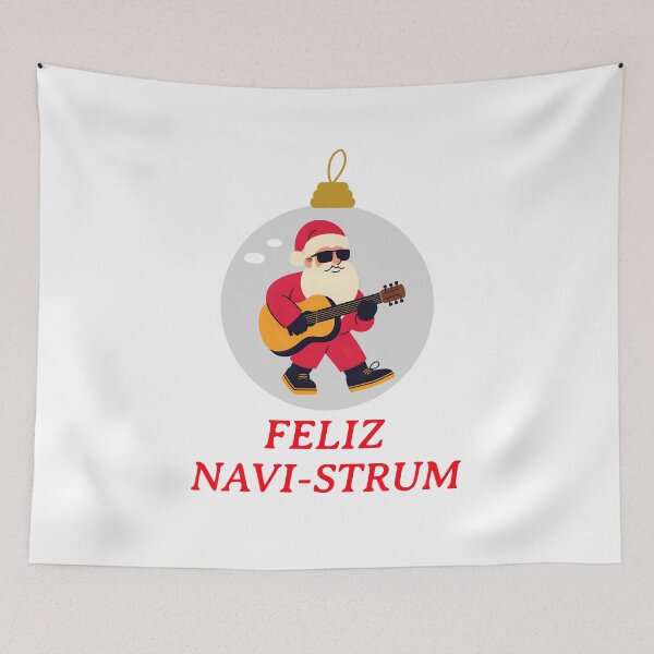 Item preview, Feliz Navi-Strum – Funny Christmas Guitar for Musicians designed and sold by Hintotees.