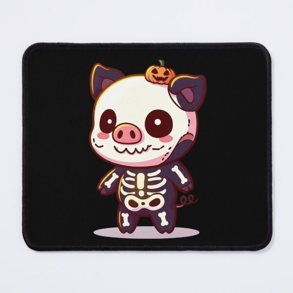 Item preview, Cute Chibi Pig Skeleton – Funny Kawaii Halloween Design designed and sold by ColorSplash123.