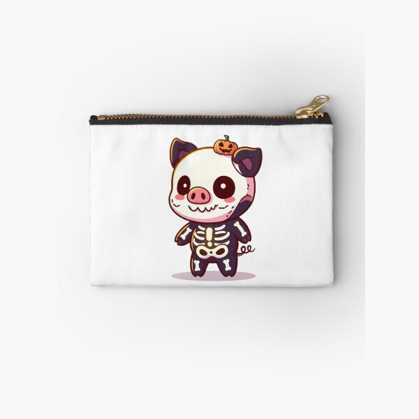 Item preview, Cute Chibi Pig Skeleton – Funny Kawaii Halloween Design designed and sold by ColorSplash123.