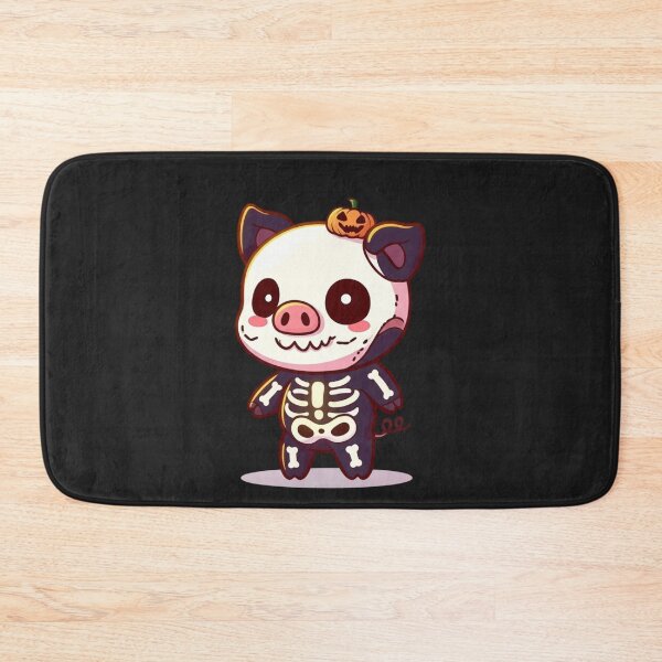 Item preview, Cute Chibi Pig Skeleton – Funny Kawaii Halloween Design designed and sold by ColorSplash123.