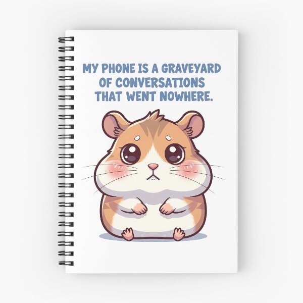 Item preview, Cute Hamster Tired of Being Ghosted designed and sold by MidLifeDadShop.