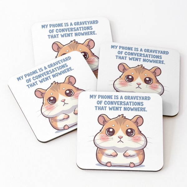 Item preview, Cute Hamster Tired of Being Ghosted designed and sold by MidLifeDadShop.