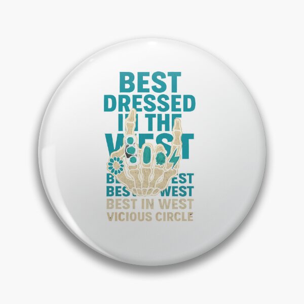 Item preview, Best Dressed in the West – Vicious Circle – Rock on Bones – Turquoise Halloween Classic T-Shirt designed and sold by inkfluenceart.