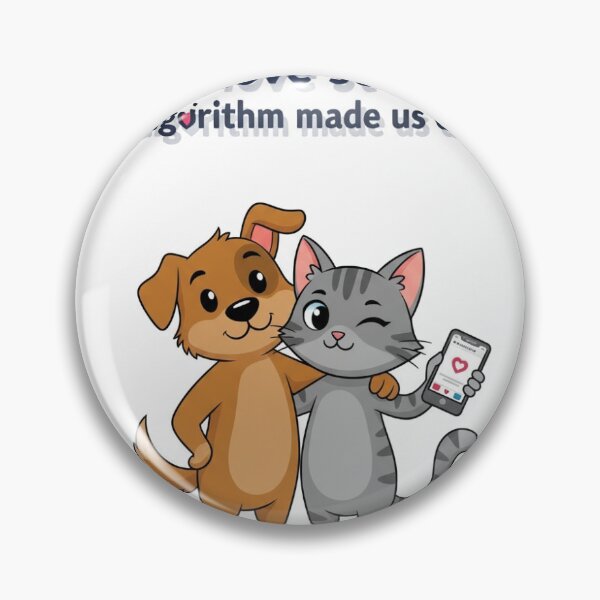 Item preview, Love Story Cat and Dog designed and sold by MidLifeDadShop.