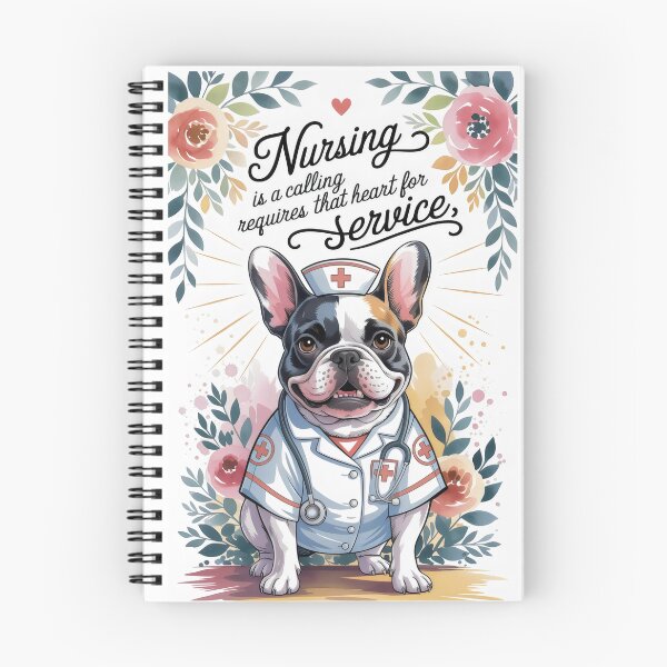 Item preview, French Bulldog Nurse Art Print - Vintage Pastel Animal Healthcare Decor, Compassionate Veterinary Wall Art for Nurses designed and sold by ClinicalHubs.