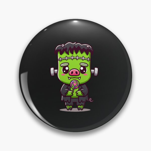 Item preview, Cute Chibi Pig Frankenstein – Funny Kawaii Halloween Design designed and sold by ColorSplash123.