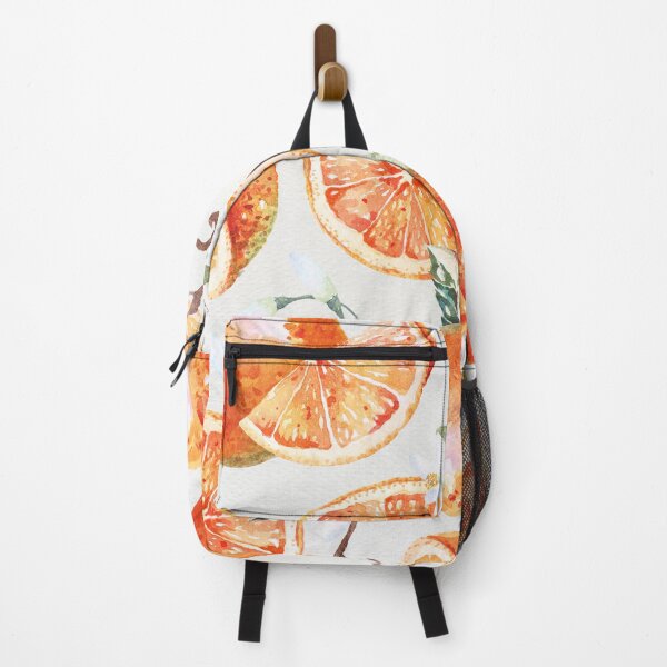 Item preview, Oranges with flowers in white background designed and sold by Anisha Vaz.
