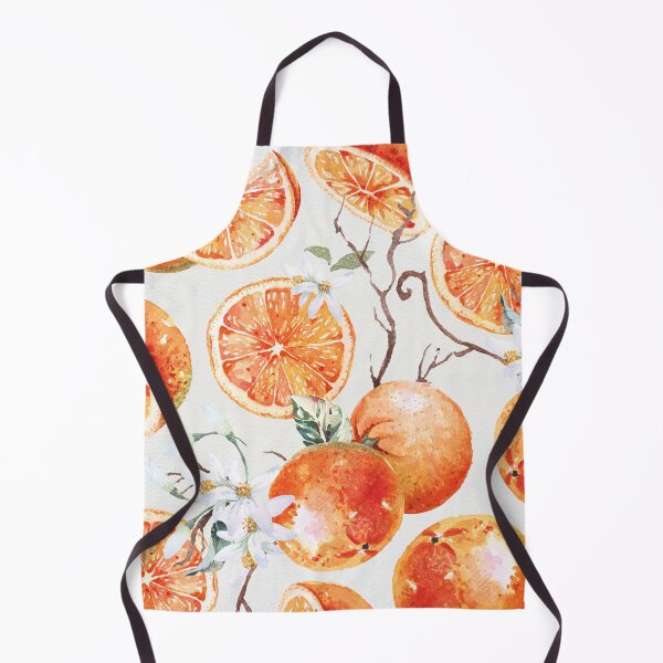 Item preview, Oranges with flowers in white background designed and sold by Anisha Vaz.