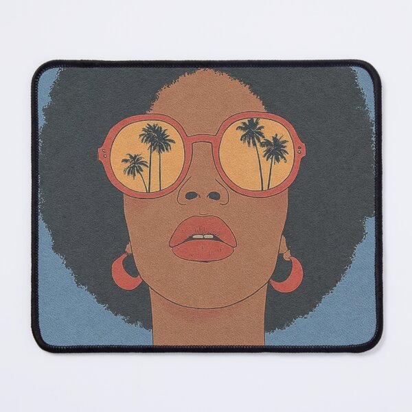 Item preview, Palm Tree Reflections – Afro Chic Pop Art Portrait designed and sold by These-Things.