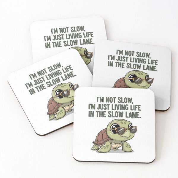 Item preview, Slow Turtle in the Slow Lane of Life designed and sold by MidLifeDadShop.