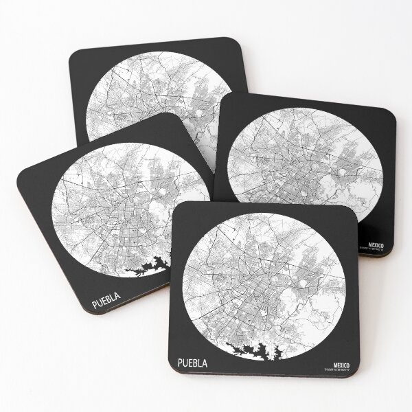 Item preview, Puebla City Map of Mexico - Full Moon designed and sold by deMAP.