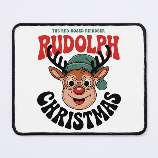 Item preview, Rudolph Red Nose Reindeer – Cute Retro Christmas Cartoon designed and sold by Taans-Creation.