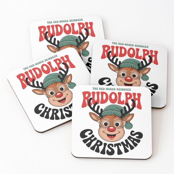 Item preview, Rudolph Red Nose Reindeer – Cute Retro Christmas Cartoon designed and sold by Taans-Creation.