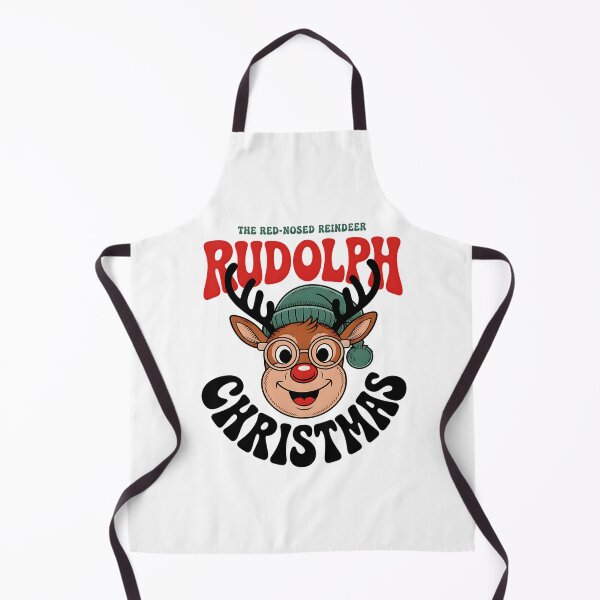 Item preview, Rudolph Red Nose Reindeer – Cute Retro Christmas Cartoon designed and sold by Taans-Creation.