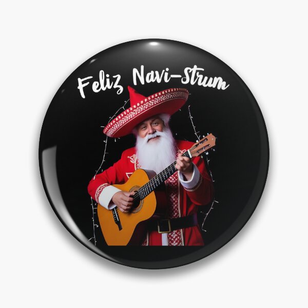 Item preview, Feliz Navi-Strum – Funny Christmas Guitar for Musicians designed and sold by Hintotees.
