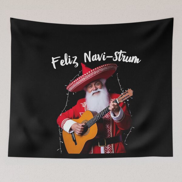 Item preview, Feliz Navi-Strum – Funny Christmas Guitar for Musicians designed and sold by Hintotees.