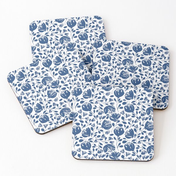 Item preview, blue and white floral  designed and sold by Anisha  Vaz.