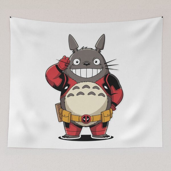 Item preview, Totoro x Deadpool Fusion designed and sold by ArtInventor.
