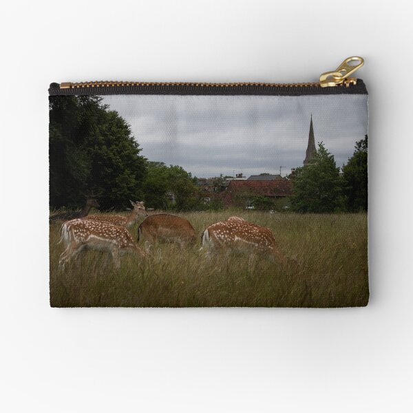Fawns in the Grass Zipper Pouch
