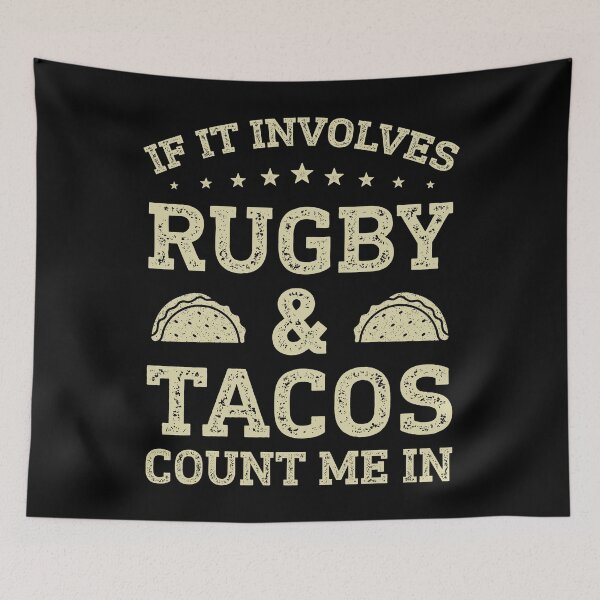 Item preview, Funny Tacos And Rugby Lover designed and sold by RareBunny.