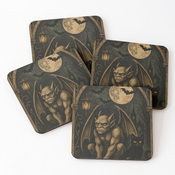 Item preview, Sentinels of Stone – Gothic Gargoyle Guardians designed and sold by The Enchanted Treasury.