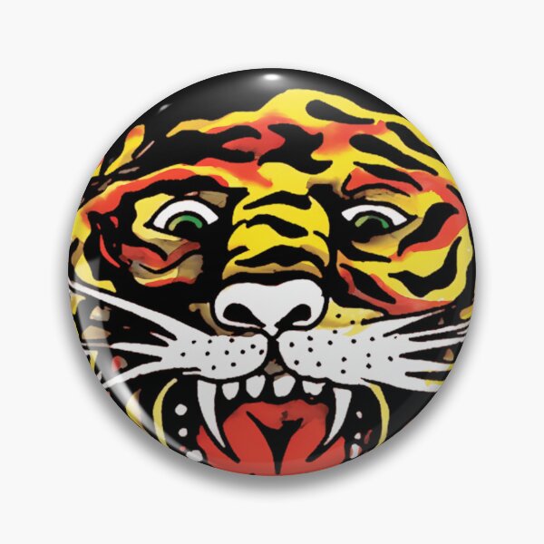 Artikelvorschau, Retro Tigerkopf entworfen und verkauft von MindyRumans.