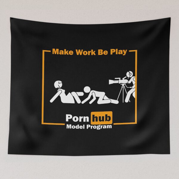 Item preview, Make Work Be Play (Pornhub Model Program) designed and sold by MindyRumans.