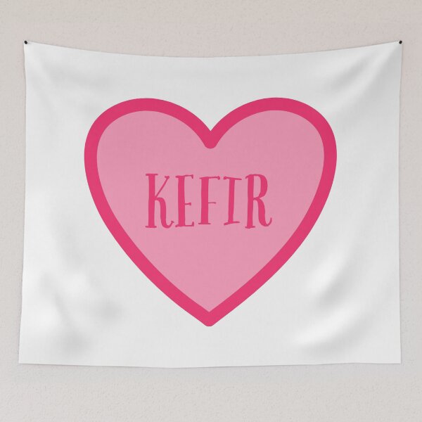Item preview, Love Kefir Pink Heart designed and sold by SWETA HALDER.