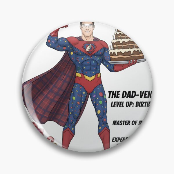 Item preview, SuperHero Dad Birthday designed and sold by MidLifeDadShop.