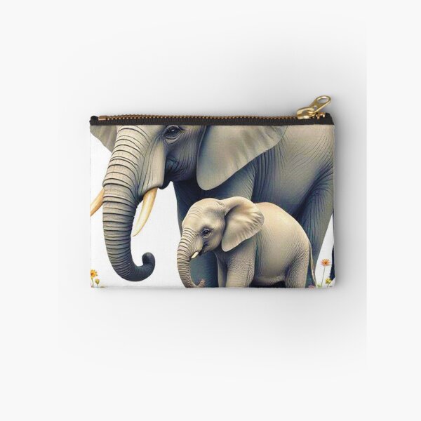 Item preview, Mother elephant and baby elephant designed and sold by AnuNP.