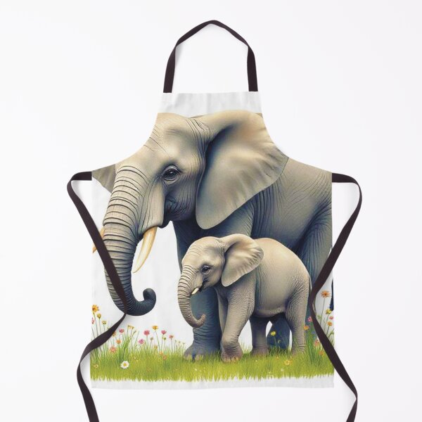 Item preview, Mother elephant and baby elephant designed and sold by AnuNP.
