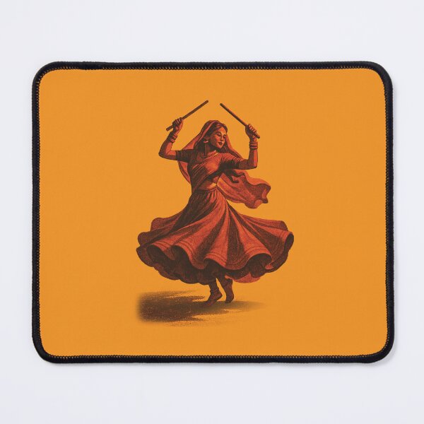 Item preview, Garba Dance Illustration – Navratri Folk Art designed and sold by KAYJAY DESIGNS.