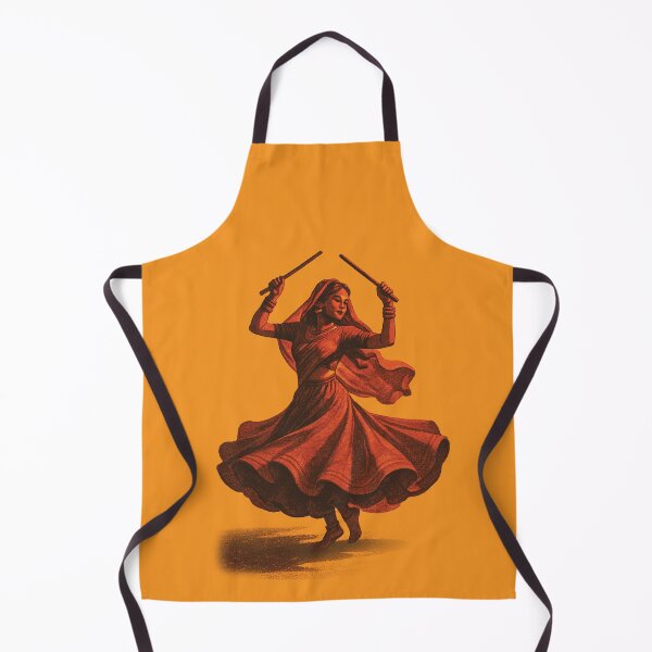 Item preview, Garba Dance Illustration – Navratri Folk Art designed and sold by KAYJAY DESIGNS.