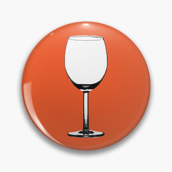 Item preview, Wine Glass on Orange designed and sold by Type, Wine, etc..