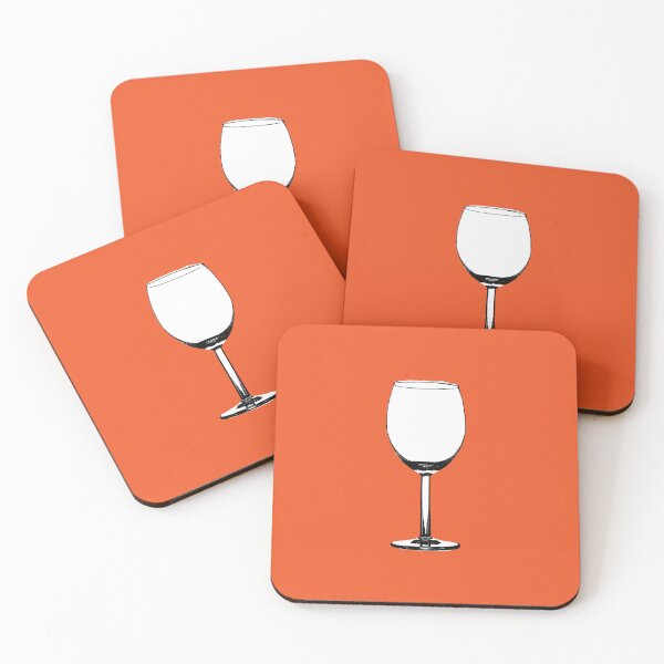 Item preview, Wine Glass on Orange designed and sold by Type, Wine, etc..